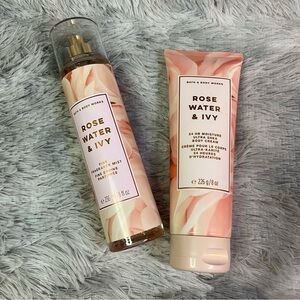 Bath & Body Works Rose Water & Ivy Fragrance Mist and Body Cream
